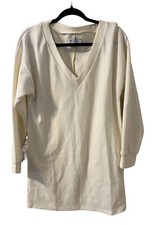 NWT ASOS creamy white sweatshirt dress/tunic size 4