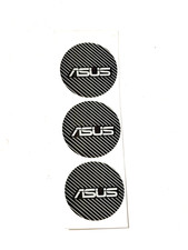 3 x Round GPU Graphics Card Fan Hub Sticker Label Logo Decal for ASUS, 30mm