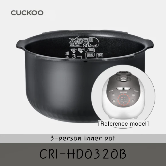Cuckoo CRI-HD0320B 3-Cups inner pot CRP-HQB0310FS model compatible inner pot