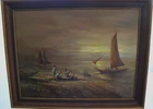 Fine Filipino School Oil on Canvas Signed Illegibly.