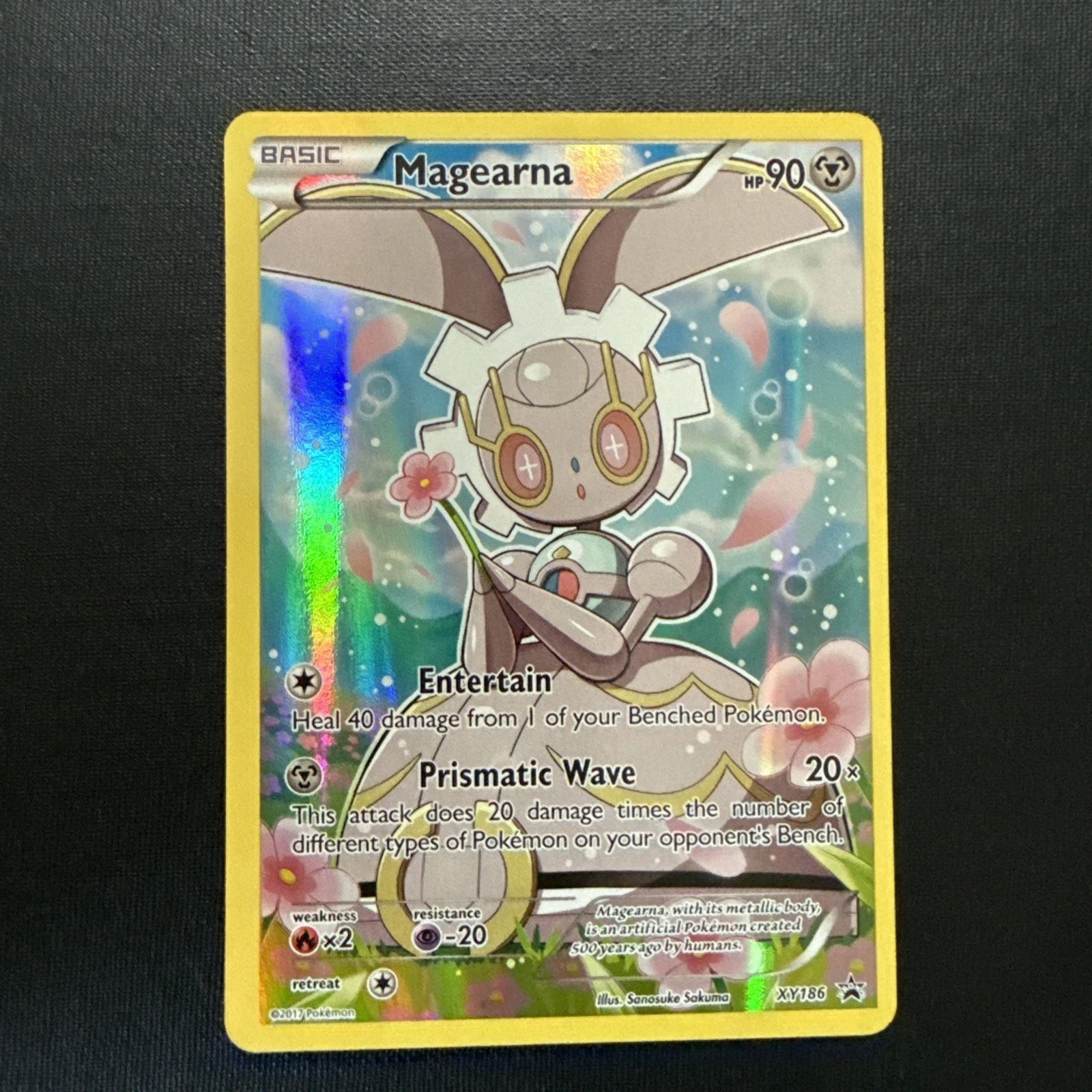 Deal for Pokemon Magearna Full Art Black Star Promo Card XY186 Near Mint Condition