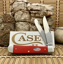 Case XX USA Red American Workman Red 73930 Carbon Trapper Pocket Knife