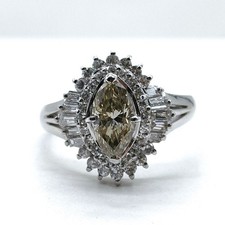 Jewelry Ring Natural Diamond 1.59ct Platinum 1076460