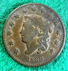 Photo of a 1833-P Large Cent from an eBay listing that sold on Jul 19, 2026
