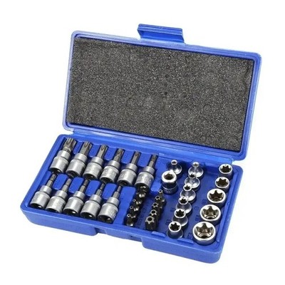 Hexagonal Internal and External Spline Key Set (Small, Medium, and Large)