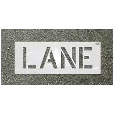 C.H. Hanson 70031 Stencil, Fire Lane, 12 In Character Height, Highway Gothic