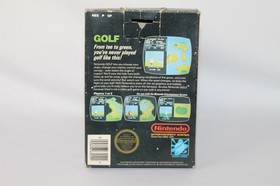Golf NES Nintendo Complete CIB! Authentic! Non Rev-A 5 Screw Hangtab! Rare!