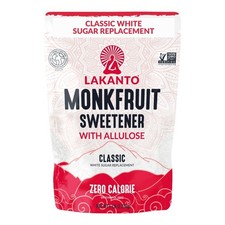 Classic Monk Fruit Sweetener with Allulose - White Sugar Substitute, Coffee, Tea