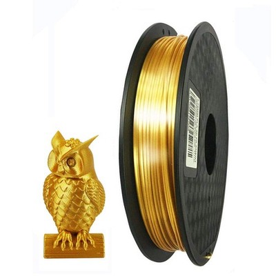 Silk Gold PLA Filament 1.75mm 3D Printer Filament 0.5kg Silky Shiny Shine PLA...
