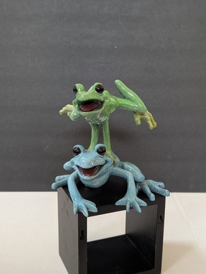 Kitty's Critters Leap Frogs Figurine Statue 2005 Tree Frog Anthropomorphic NICE