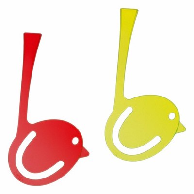 Koziol [pi:p] 2er Set Lesezeichen Buchzeichen Bookmark 4 mm Olivgrün Rot 5533428