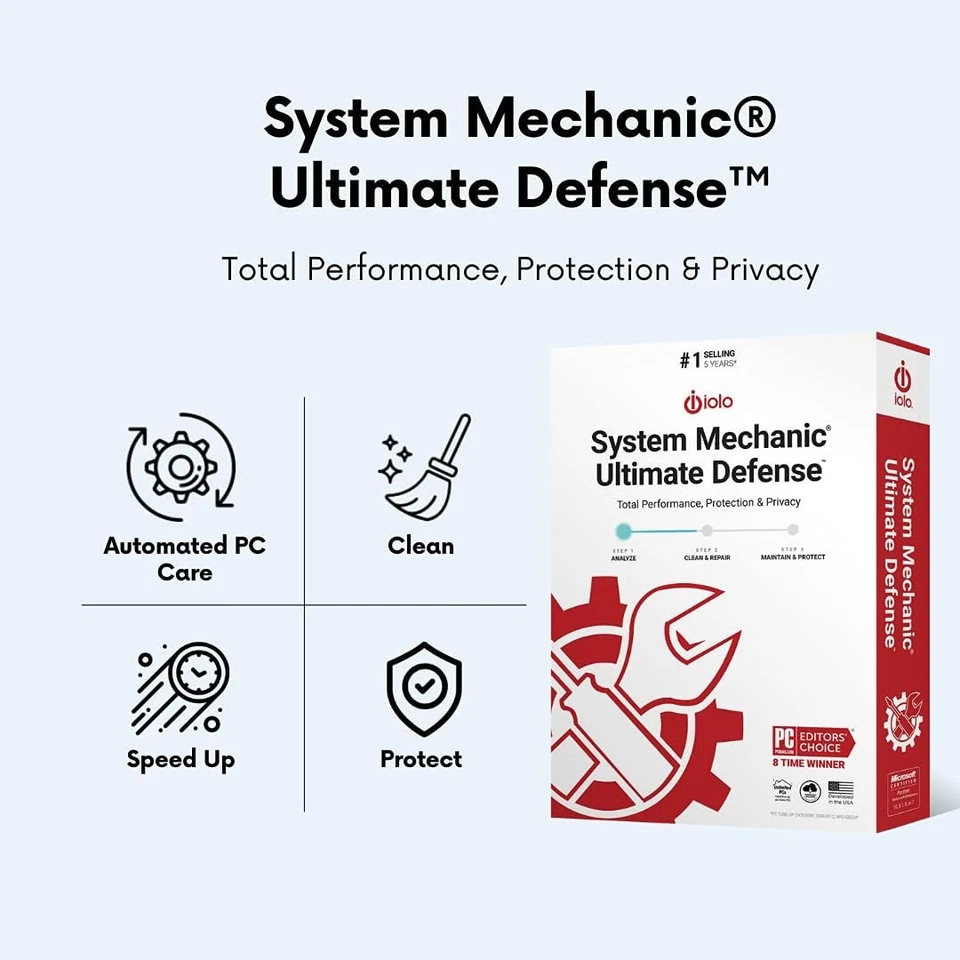 iolo - System Mechanic Ultimate Defense Antivirus Software and Malware,...  - Image 3 of 4