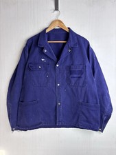 Giacca da lavoro francese vintage anni 80-90 Chore pelle di talpa uomo taglia L sbiadita