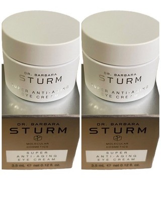 DR Barbara Sturm TWO Super Anti-Aging Eye Creams .12 Oz Travel Sizes, Sealed/NIB