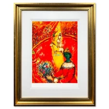 Marc Chagall (1887-1985), "The Circus" Framed Limited Edition Lithograph with Le