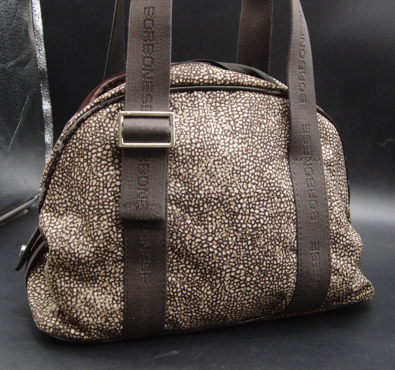 Borbonese Redwall O.P. Borsa a mano Partridge Eye Naturale marrone marrone chiaro B995