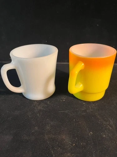 Lot of 2 Fire King coffee mugs