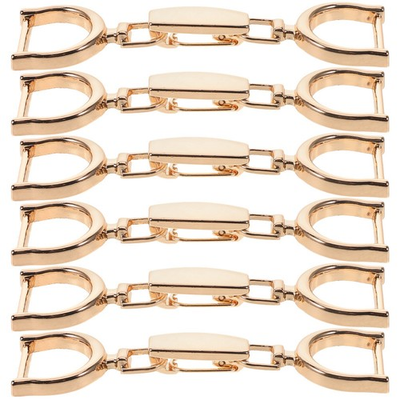 #ad 6 Pcs Alloy Chain Buckle Barrel Racing Hardware Bridle Bit Parts $16.35