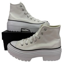 Zapatillas Converse Chuck Taylor Tacón Alto BLANCAS Plataforma A10364C Para Mujer 8