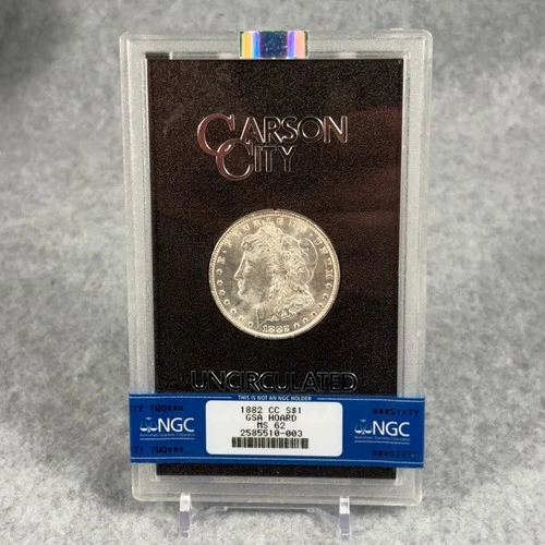 1882 CC Morgan Silver Dollar GSA Hoard MS 62 Carson City Uncirculated Graded