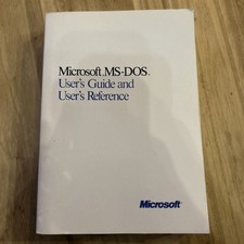 VINTAGE 1988 MICROSOFT MS-DOS USER'S GUIDE AND USER'S REFERENCE MANUAL NICE 