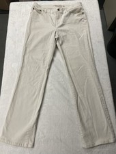 Lauren Ralph Lauren Jeans Co. Premium Cream Denim Jeans Size 10 Green Label