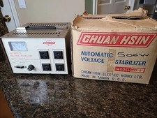 Automatic Voltage Regulator Chuan Hsin Model MVS-5 110V/220V 500W