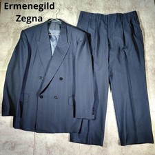 Ermenegildo Zegna Vintage Double Breasted Suit Navy L Wool