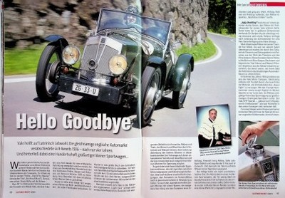 Oldtimer Markt 3189) Vale 8 HP Special mit 28PS in einer seltenen Vorstellung au