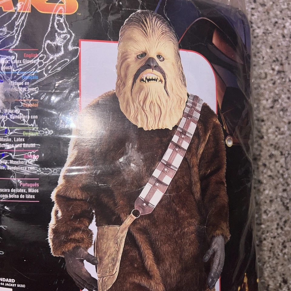 RARO! Star Wars Chewbacca Disfraz Rubí 2005 Máscara Guantes Bandolera Halloween Foto 4 de 4