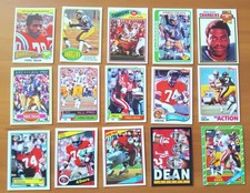 1975-86 Fred Dean San Diego Chargers 49ers lot of 15 Custom Hand Made Art Cards