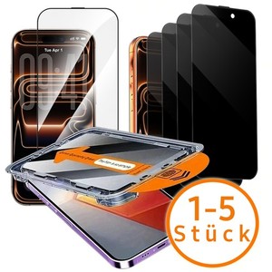 Panzerfolie Schutzglas Blickschutz Für iPhone 17 16 15 14 13 12 Pro Max +Display