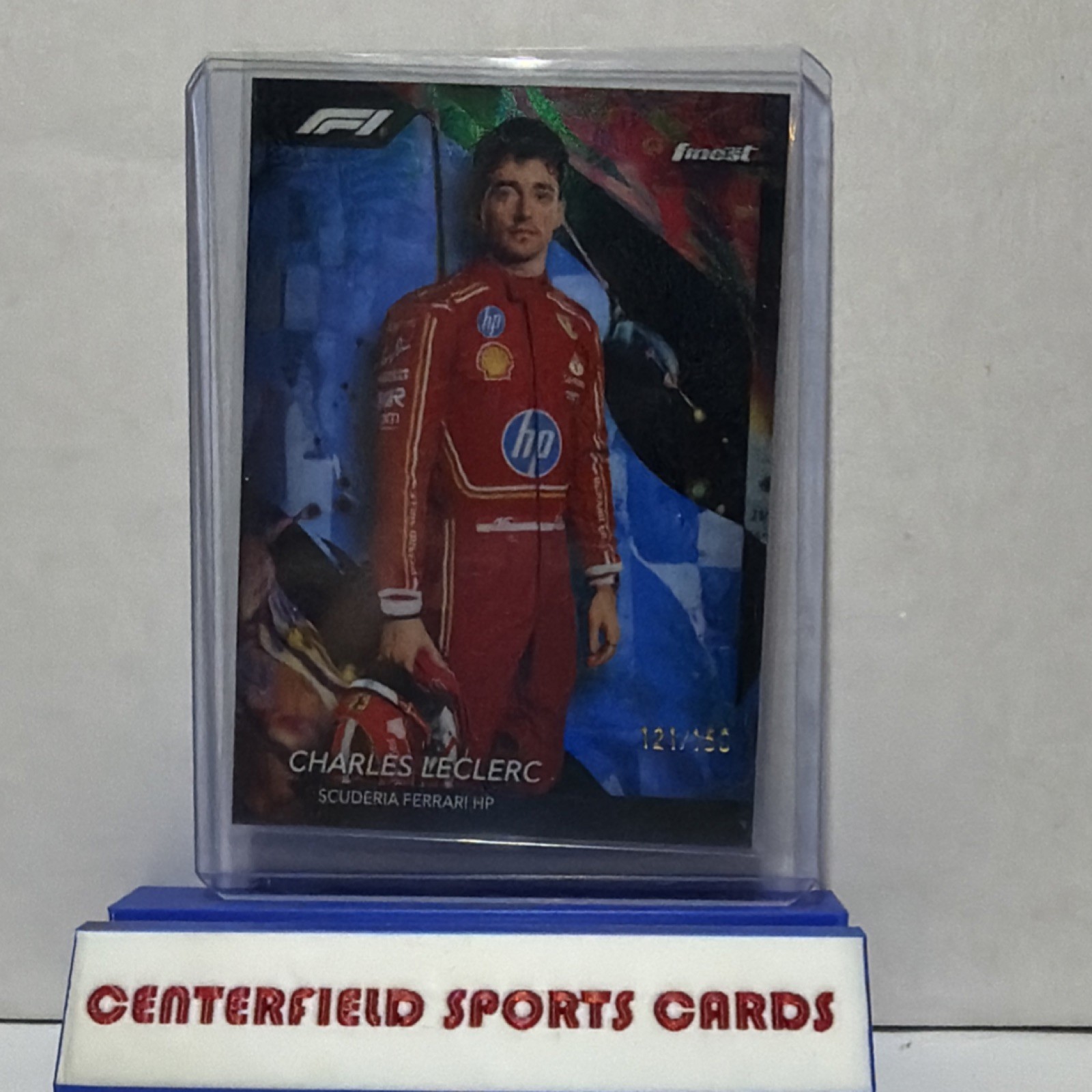 2024 Topps Finest F1 Charles Leclerc Blue Refractor /150 #103 Ferrari