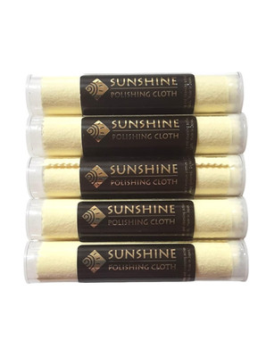 5 Polishing Cloths Jewelry Cleaner Tube Silver Brass Gold Copper