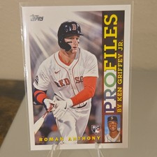 Topps 2026 Series 1 Roman Anthony Topps Profiles TP-23 RC Red Sox Baseball