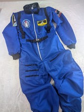 Super Hero Astronaut Blue Flight Suit Costume Mens Size XS