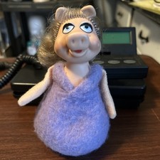 VTG 70s Fisher-Price MISS PIGGY MUPPET DOLL Jim Henson Bean Bag TOY 867 1977/79
