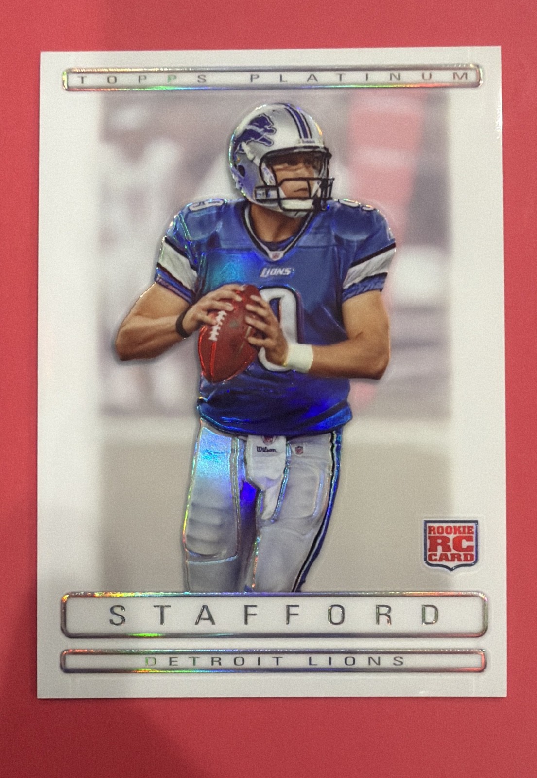 Matthew Stafford Topps Platinum #125 White Refractor