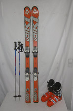VÖLKL " RACETIGER " SKI JUNIOR ALLROUND CARVER 140 CM + SKISCHUHE GR.: 39 IM SET