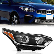 Headlight Assembly Compatible with 2019 2020 2021 Kia Forte Halogen, Passenger S