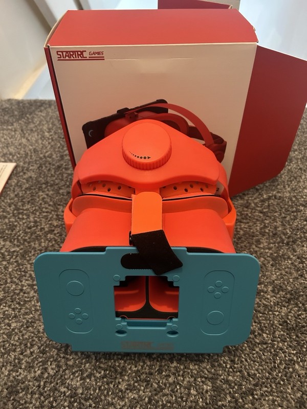 STARTRC Games Upgraded Smartphone VR Headset for Nintendo Switch 2 Red/Blue