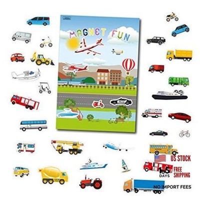 Magnetic Portable Playboard Cars Planes Boats Airport Country Farm VEHICLES