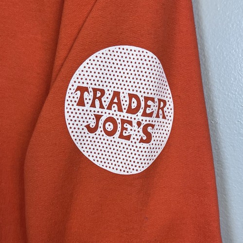 Felpa girocollo pullover arancione uomo Trader Joe's taglia S dipendente, abbigliamento da lavoro - Foto 5 di 11