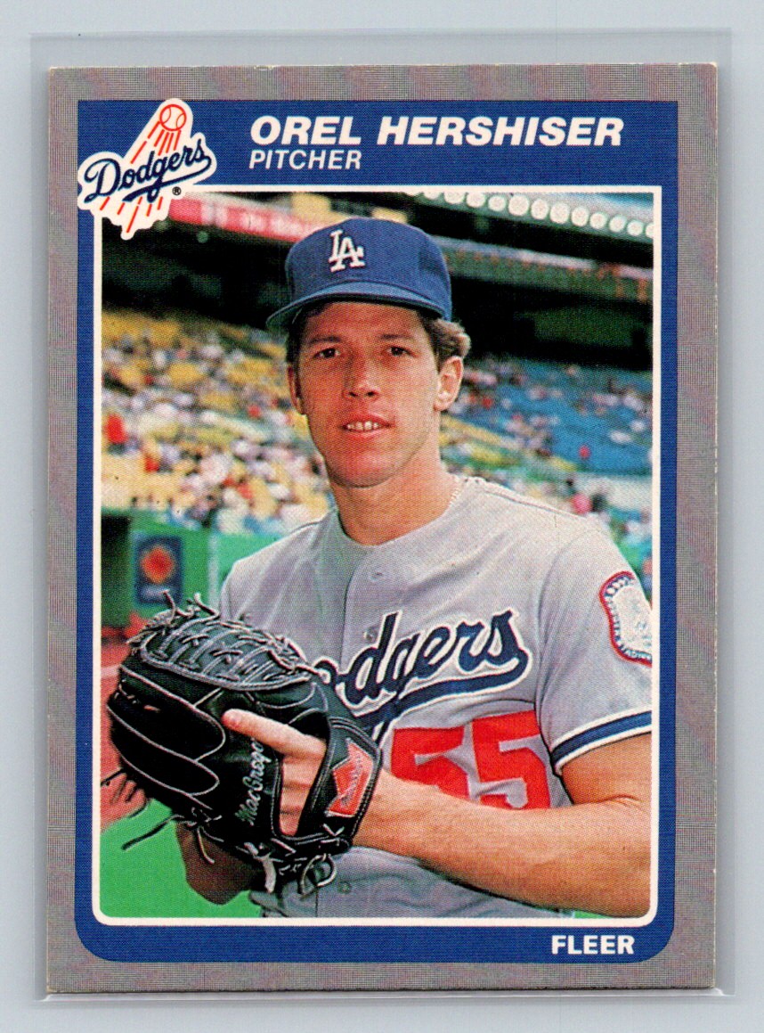 1985 Fleer #371 Orel Hershiser