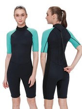 Shorty Wetsuit for Men and Women, 2mm 3mm Neoprene Back Zip Diving Suit Keep ...