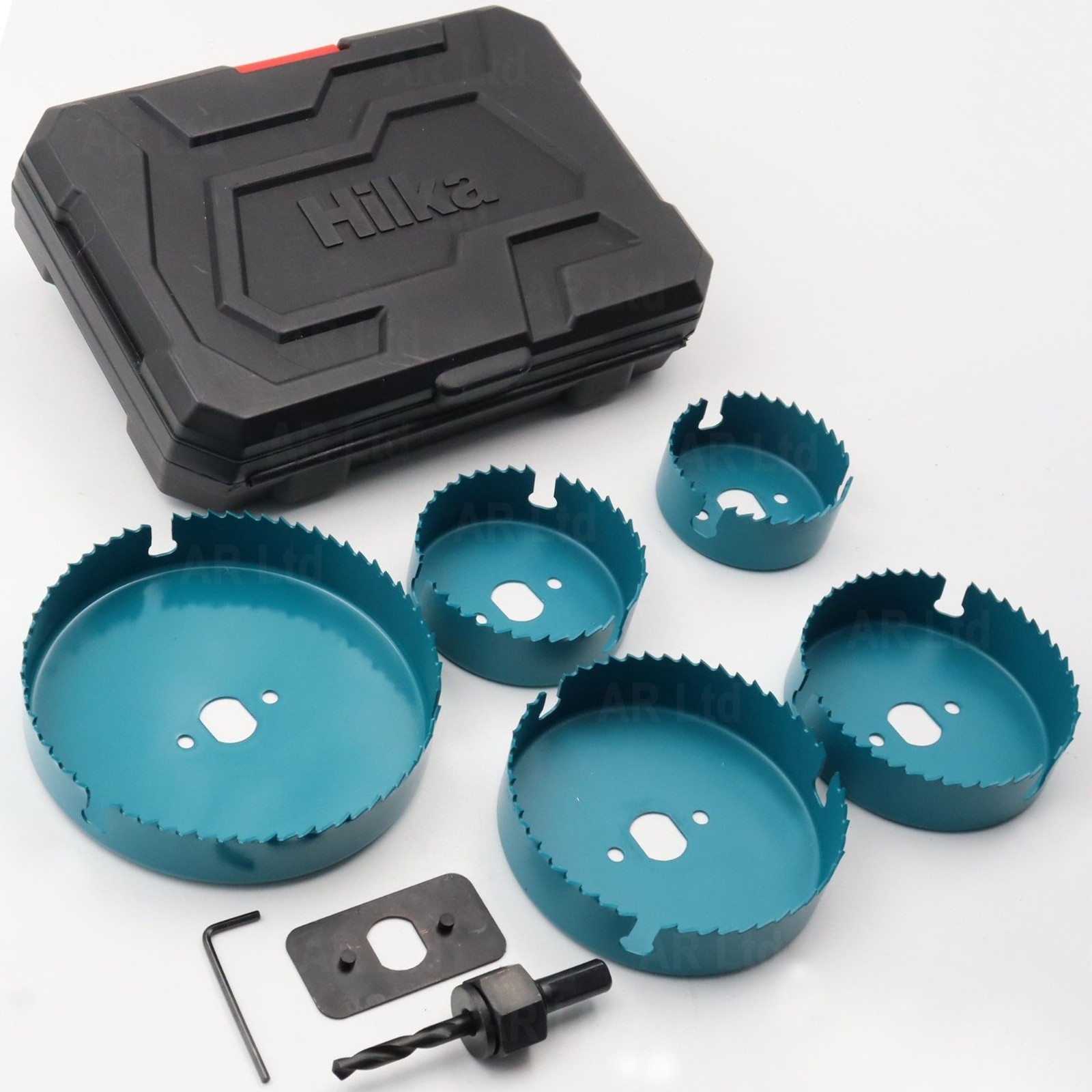 Hilka Hole Saw Cutter kit round hole Circular Cutting Holesaw Wood Plasterboard