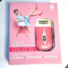 Pursonic 2 Speed Epilator Hair Removal Device Rechargeable AC Adapter Included