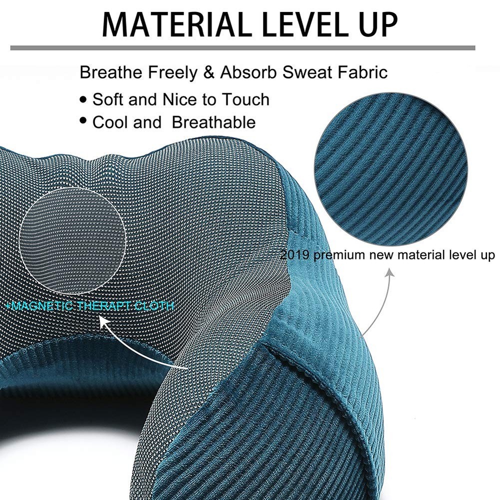 Memory Foam Travel Pillow with 360-Degree Head and Neck Support for Ultimate Comfort