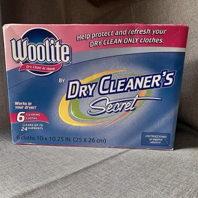 Woolite Dry Clean At Home By Dry Cleaner's Secret 6-Pack Cloths Vintage Sealed
