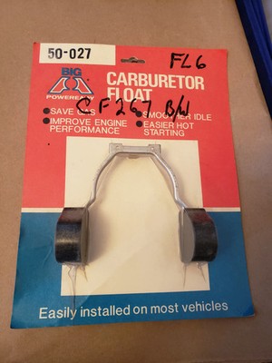 Big A Carburetor Float 50-027 Fits Holley Model 1946 Nitrophyl